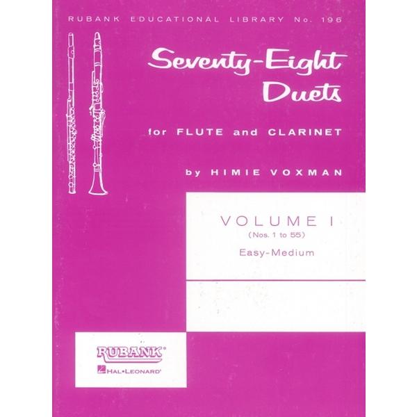 楽譜 IEWW397 輸入 フルートとクラリネットの為の78のデュエット・Vol.1 （木管ニ重奏）...