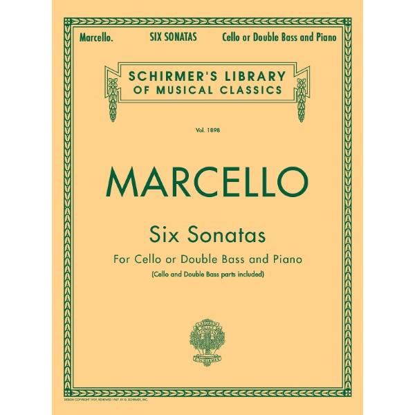 楽譜 輸入 弦楽アンサンブル 6つのソナタ （Cello or Double Bass ＆ Pian...