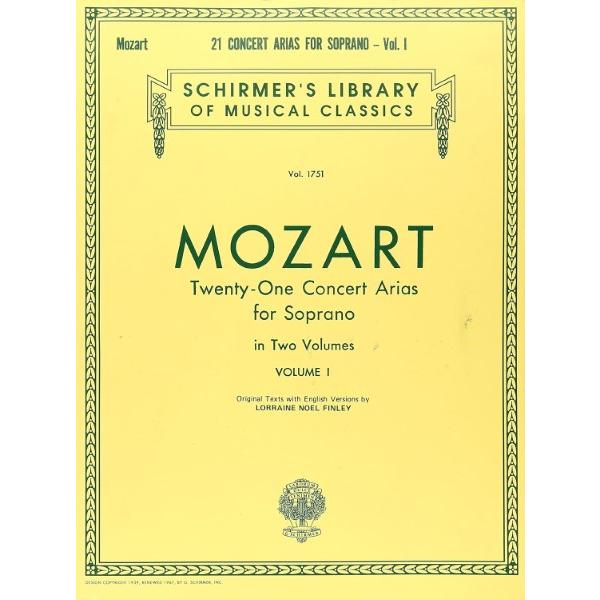 楽譜 輸入 ソプラノのための21のコンサートアリア集 第1巻 21 Concert Arias fo...