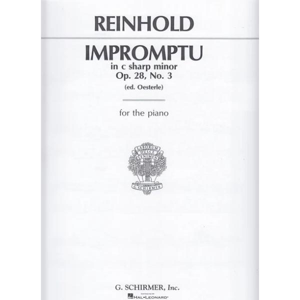 楽譜 輸入 ピアノソロ 即興曲 嬰ハ短調 作品28の3 IMPROMPTU In C sharp m...