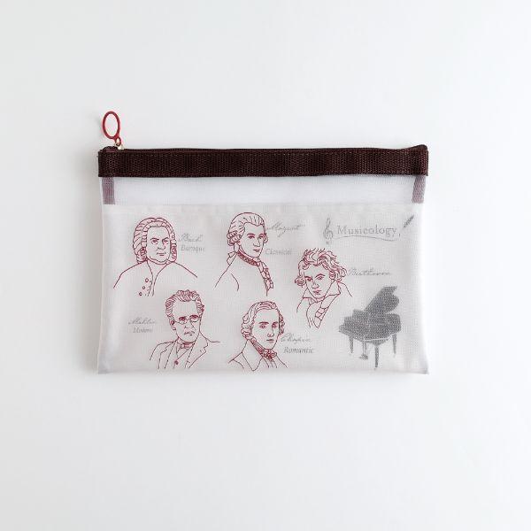 STUDY HOLIC 音楽学 メッシュA5ポーチ ／ 株式会社GreenFlash