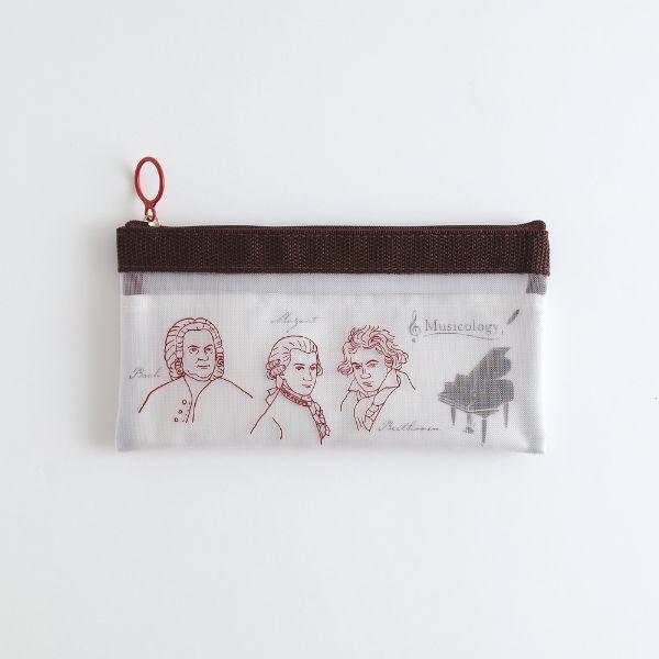 STUDY HOLIC 音楽学 メッシュペンポーチ ／ 株式会社GreenFlash