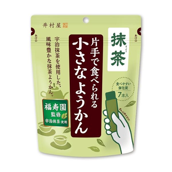 井村屋 片手で食べられる小さなようかん 抹茶 14g×7本入 1袋 | 羊羹 和 スイーツ アウトド...