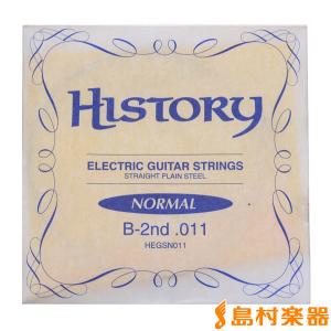 HISTORY ヒストリー HEGSN011 エレキギター弦 B-2nd .011 〔バラ弦1本〕｜shimamura