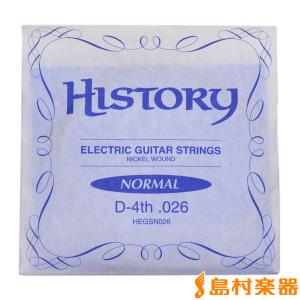 HISTORY ヒストリー HEGSN026 エレキギター弦 D-4th .026 〔バラ弦1本〕｜shimamura