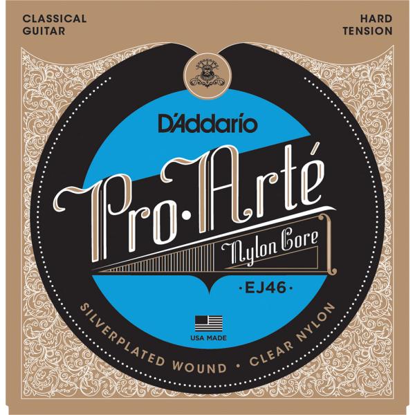 D'Addario ダダリオ EJ46 シルバーワウンド クリアナイロン ハードテンション プロアル...
