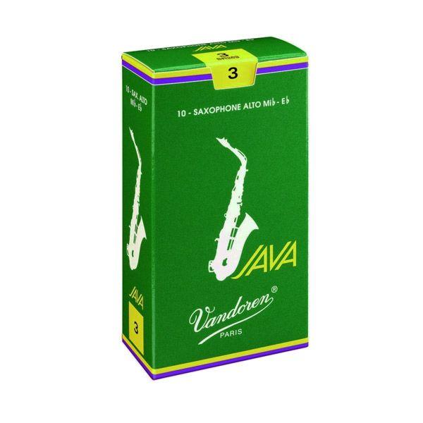 Vandoren バンドレン バンドーレン JAVA 硬さ：3 緑JAVA サックスリード アルトサ...