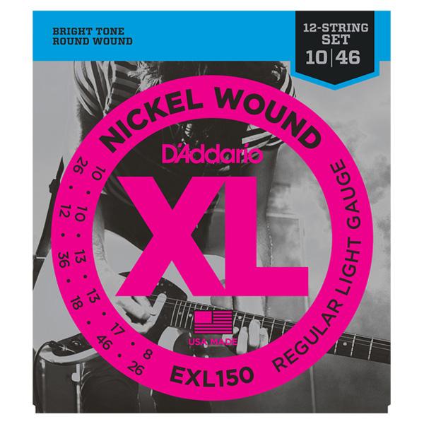 D'Addario ダダリオ EXL150 10-46 12-String ライト 12弦エレキギタ...