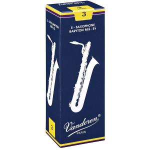 Vandoren バンドレン バンドーレン トラディショナル 硬さ：3青箱 サックスリード バリトン...