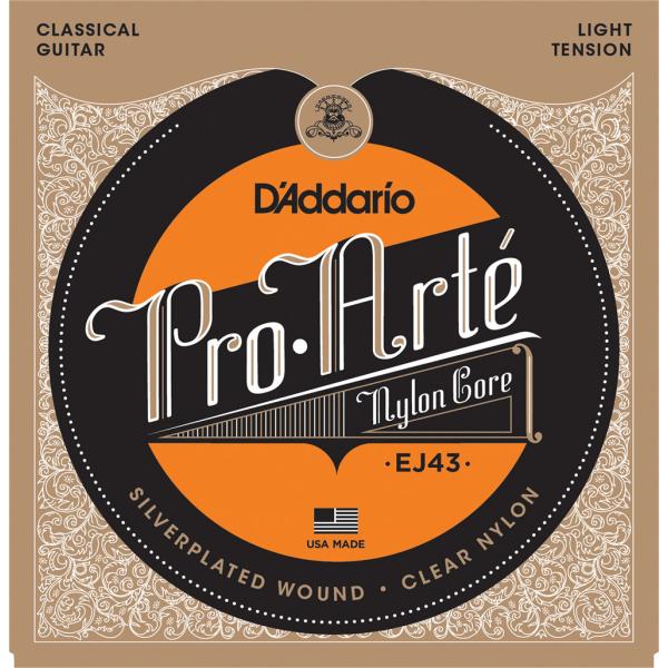 D&apos;Addario ダダリオ EJ43 シルバーワウンド クリアナイロン ライトテンション プロアル...