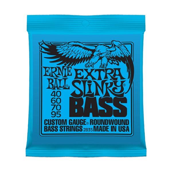 ERNiE BALL アーニーボール 2835 ニッケル 40-95 エクストラスリンキー エレキベ...