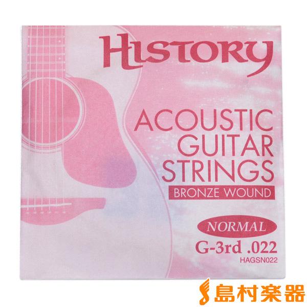 HISTORY ヒストリー HAGSN022 アコースティックギター弦 G-3rd .022 バラ弦...