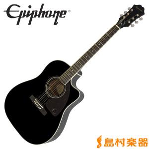 Epiphone エピフォン AJ-220SCE EB(エボニー) エレアコギター トップ単板｜shimamura