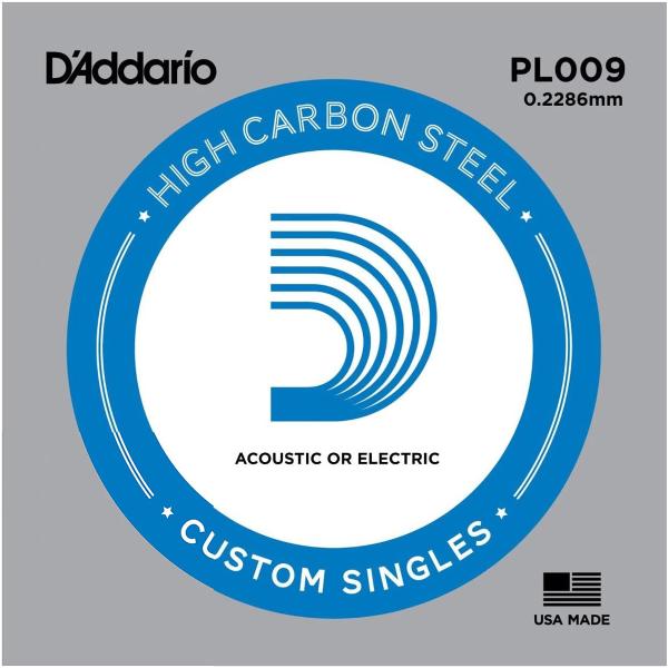 D'Addario ダダリオ PL009 アコギ／エレキギター兼用弦 Plain Steel 009...