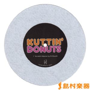 Dr.SUZUKI ドクター鈴木 Kuttin’ Donuts 7' Slipmat White 7インチ用スリップマット DSS-7KUT-WH｜shimamura