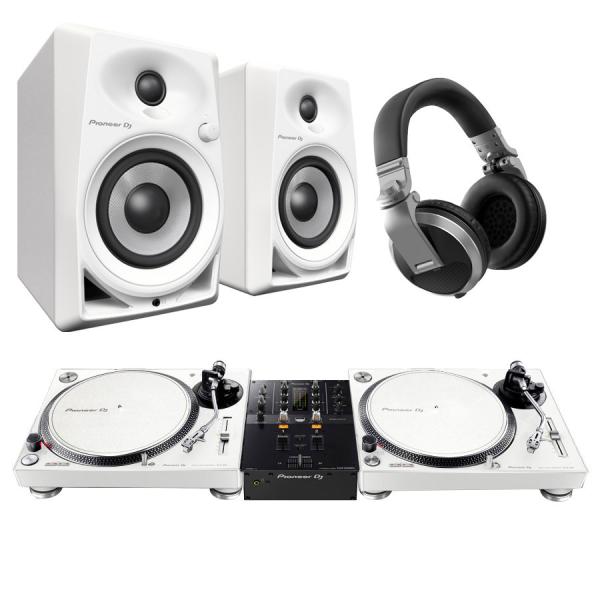 Pioneer DJ パイオニア PLX-500-W + DJM-250MK2(ミキサー) + DM...
