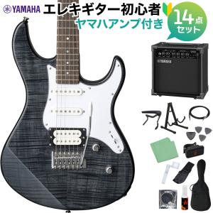 YAMAHA ヤマハ PACIFICA212VFM TBL エレキギター 初心者14点セット 〔ヤマハアンプ付き〕 トランスルーセントブラック パシフィカ〔WEBSHOP限定〕