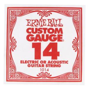 ERNiE BALL アーニーボール 1014 エレキギター／アコギ弦 014 プレーンスチール 〔...