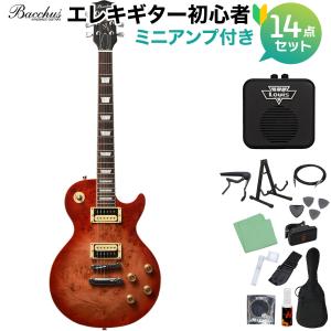 Bacchus バッカス BLP-BP/R RD-B エレキギター 初心者14点セット 〔ミニアンプ付き〕 ユニバースシリーズ レスポール〔WEBSHOP限定〕｜shimamura