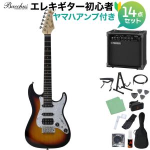 Bacchus（バッカス） GS-Mini BLK エレキギター 初心者14点セット
