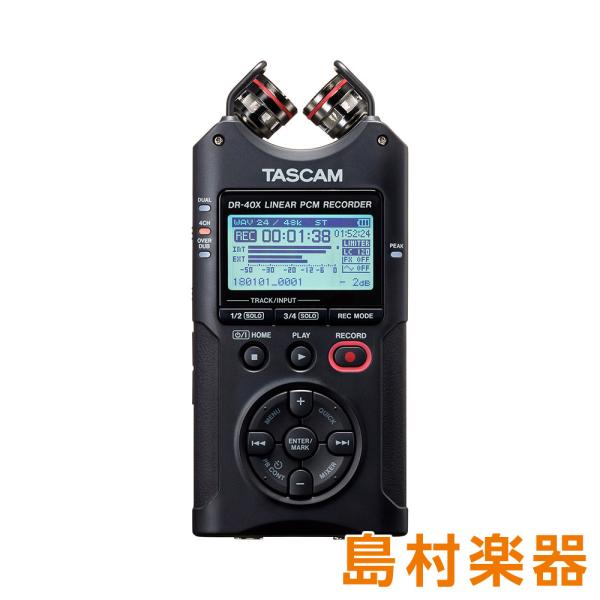 TASCAM タスカム DR-40X ハンディーレコーダー USBオーディオインターフェイス