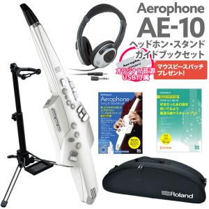 [オリジナル教則本プレゼント！] Roland ローランド AE-10 ヘッドホン スタンド 公式ガイドブックセット ウインドシンセサイザー エアロフォン 自宅での練習に