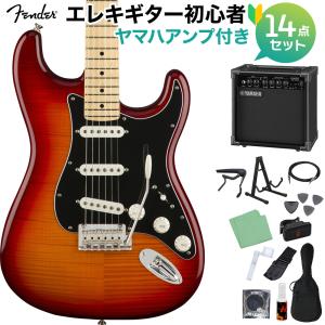 Fender フェンダー Player Stratocaster Plus Top Tobacco Sunburst 初心者14点セット 〔ヤマハアンプ付〕 ストラトキャスター｜shimamura