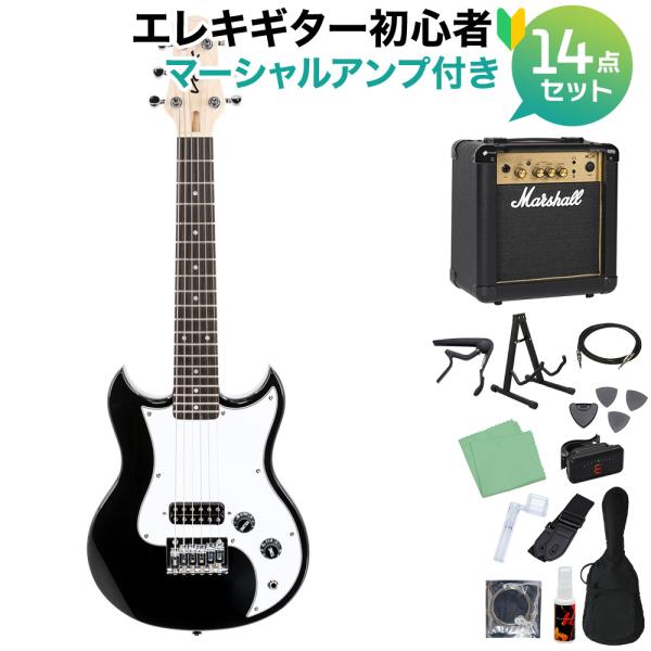 VOX ボックス SDC-1 MINI BK (Black) ミニエレキギター初心者14点セット 〔...