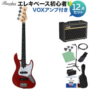 Bacchus バッカス WJB-Mini GRM ベース 初心者12点セット Fenderアンプ