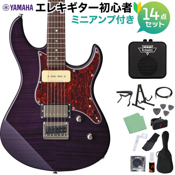 YAMAHA ヤマハ PACIFICA611HFM TPP エレキギター初心者14点セット 〔ミニア...