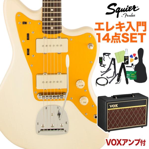 Squier by Fender J Mascis Jazzmaster Vintage White...