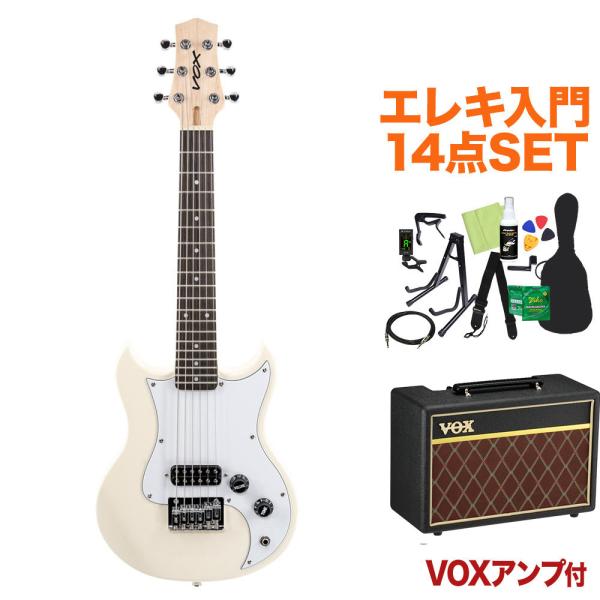 VOX ボックス SDC-1 MINI WH (White) ミニエレキギター初心者14点セット 〔...