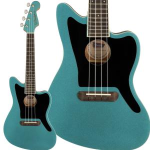 Fender フェンダー Fullerton Jazzmaster Uke Tidepool ウクレレ コンサート ピックアップ付き エレキウクレレ｜shimamura