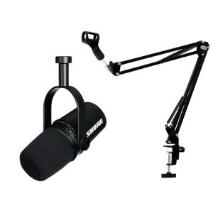 SHURE シュア MOTIV MV7 +卓上ブームスタンド ポッドキャストマイクロホン USBマイク