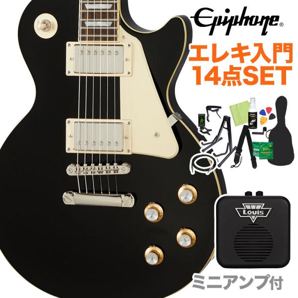 Epiphone Les Paul Standard 60s Ebony エレキギター 初心者14点...