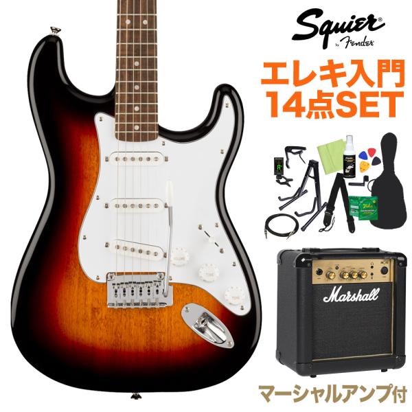 Squier by Fender AFF STRAT LRL WPG 3TS エレキギター初心者14...