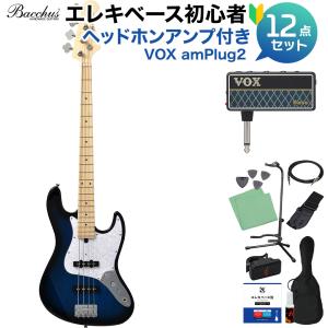 Bacchus バッカス WJB-360M TBS ベース 初心者12点セット 〔amPlug付〕