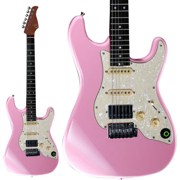 MOOER ムーア GTRS S800 Pink エレキギター ローズウッド指板 エフェクト内蔵