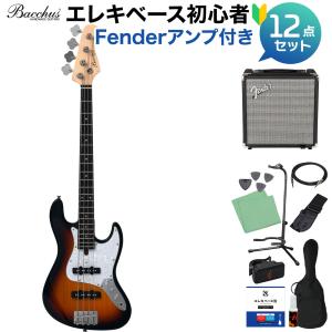 Bacchus ミニベース　WJB-Mini CAR 美品 Bacchus WJB-Mini CAR ベース 初心者12点セット 【島村楽器で一番売れ