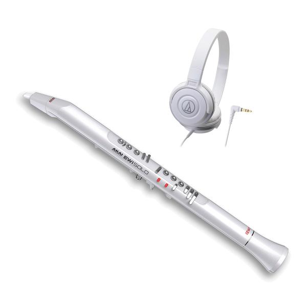 AKAI アカイ EWI Solo Special Edition White + ヘッドホンセット...