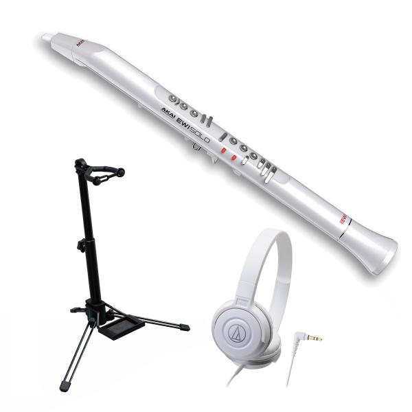 AKAI アカイ EWI Solo Special Edition White + ヘッドホン+ ス...
