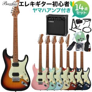 Bacchus（バッカス） BST-2-RSM/M エレキギター初心者14点セット