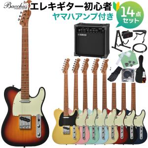 Bacchus バッカス BTE-1-RSM/M エレキギター初心者14点セット 〔ヤマハアンプ付き〕｜島村楽器Yahoo!店