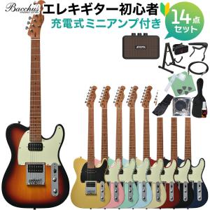 Bacchus BST-2-RSM/Mエレキギター　アンプセット Amazon | Bacchus BST-2-RSM/M PTL-SOB エレキギター初心者14点