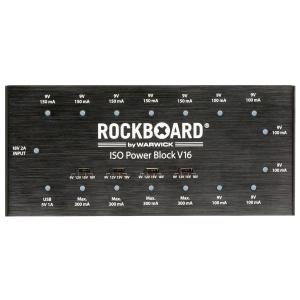 [数量限定特価] ROCKBOARD ロックボード ISO Power Block V16 エフェクター用パワーサプライ 〔最大15台対応〕〔9V×8/18V×2〕｜shimamura