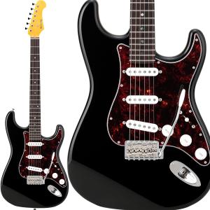 〔純国産ギター〕 HISTORY ヒストリー HST-Advanced Black エレキギター ストラトタイプ 3年保証 日本製