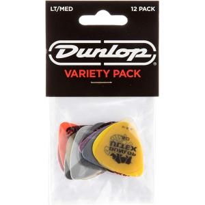 JimDunlop ジムダンロップ PVP101 柔らかめ〜標準ギターピック バラエティパック 12枚入 ピックセット ライト/ミディアム｜shimamura