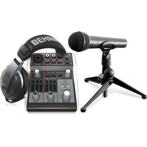 BEHRINGER ベリンガー PODCASTUDIO2 USB ポッドキャストスタジオ バンドルパッケージ  動画配信