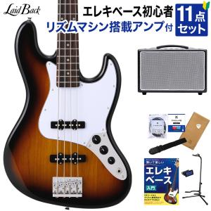 LaidBack レイドバック LJB-5-R-JJ 3Tone Sunburst エレキベース