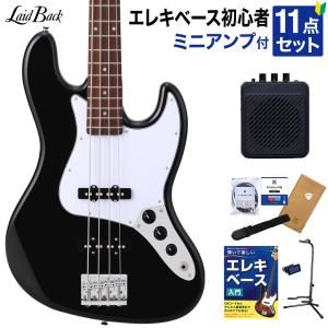 LaidBack レイドバック LJB-5-R-JJ Vintage Black エレキベース ジャズ
